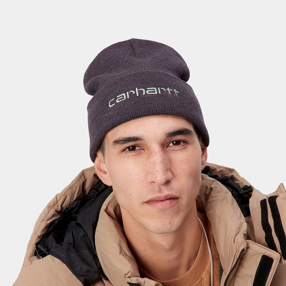NWT Carhartt Script Logo Beanie Artichoke Misty Sage